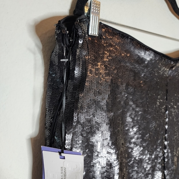 NWT Future Collective black sequin stretch flare pants.  Women's size 20W/22W - Picture 4 of 16